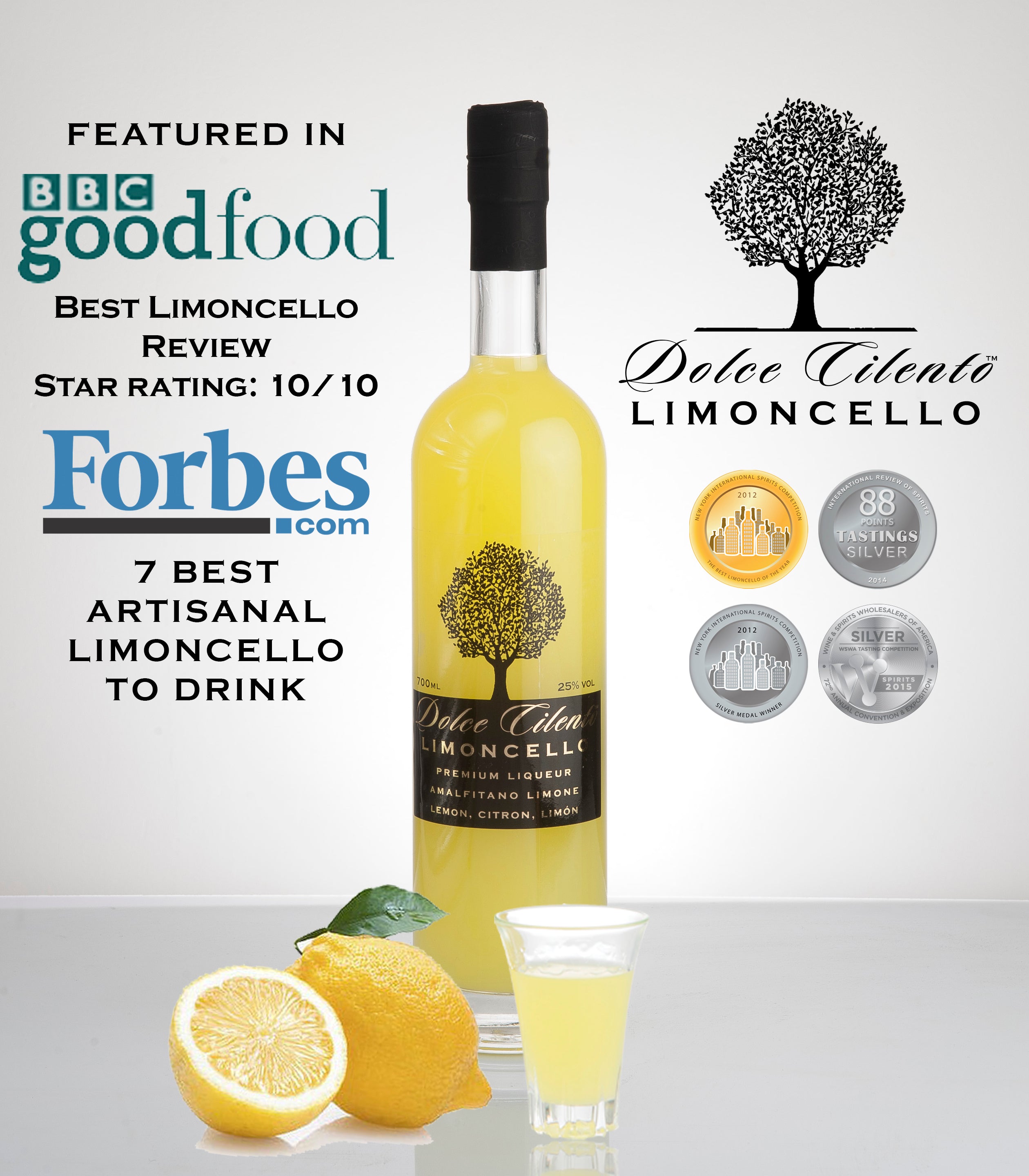 Buy Dolce Cilento Limoncello 100% Natural in the USA